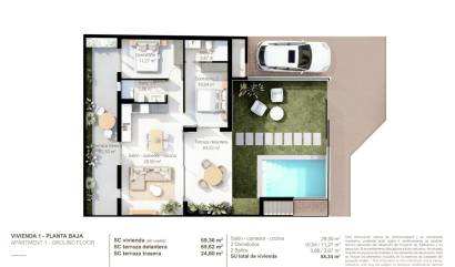 New Build - Ground Floor Bungalow - San Pedro del Pinatar - Lo Pagán