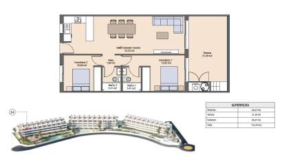 Nieuwbouw projecten - Appartment - Finestrat - Balcón de finestrat