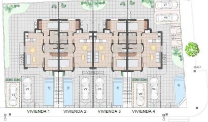 Nieuwbouw projecten - Bungalow - Pilar de la Horadada - pueblo