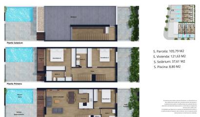 Nieuwbouw projecten - Herenhuis - Pilar de la Horadada - Lo Monte