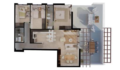 Nouvelle construction - Apartment - Vera - Vera Playa