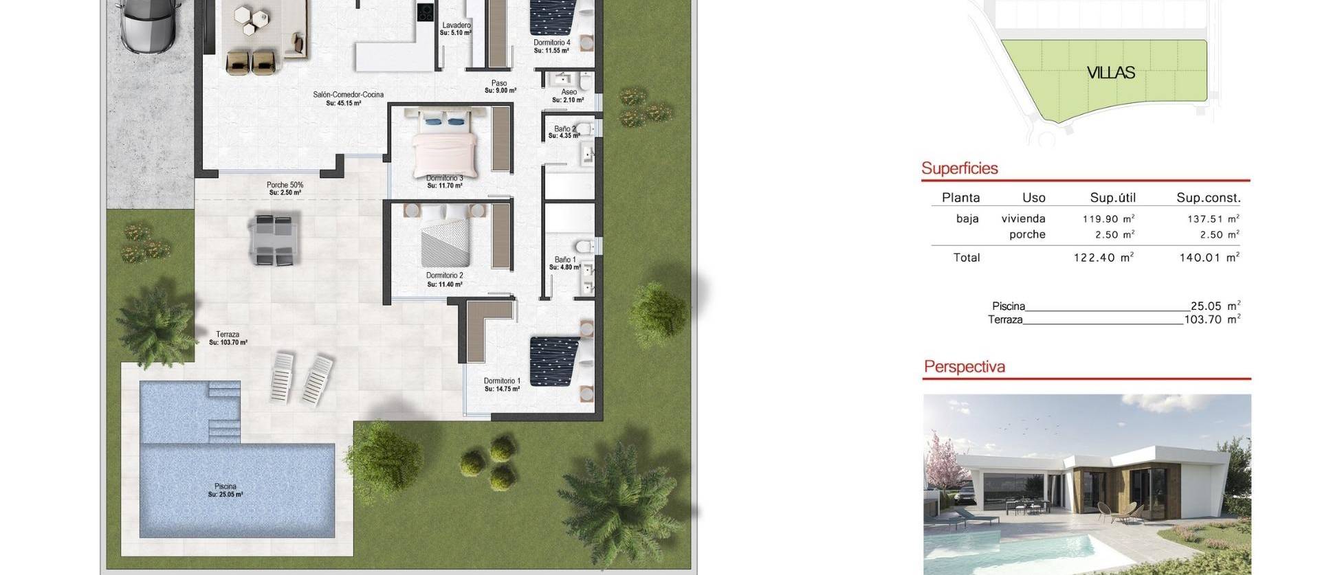 New Build - Villa - Baños y Mendigo - Altaona golf and country village