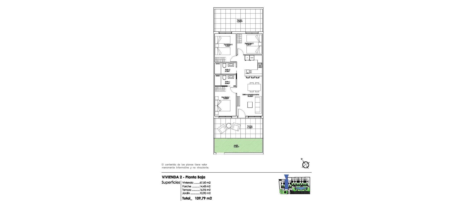 New Build - Bungalow - Pilar de la Horadada - Parque Ramon eugenio Escudero