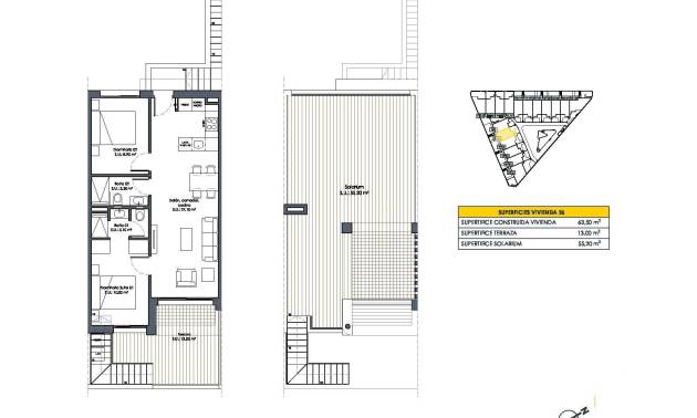 New Build - Bungalow - San Fulgencio - Pueblo