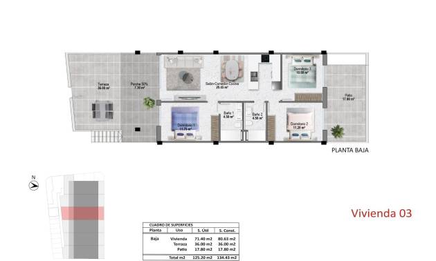 New Build - Bungalow - Pilar de la Horadada - pueblo