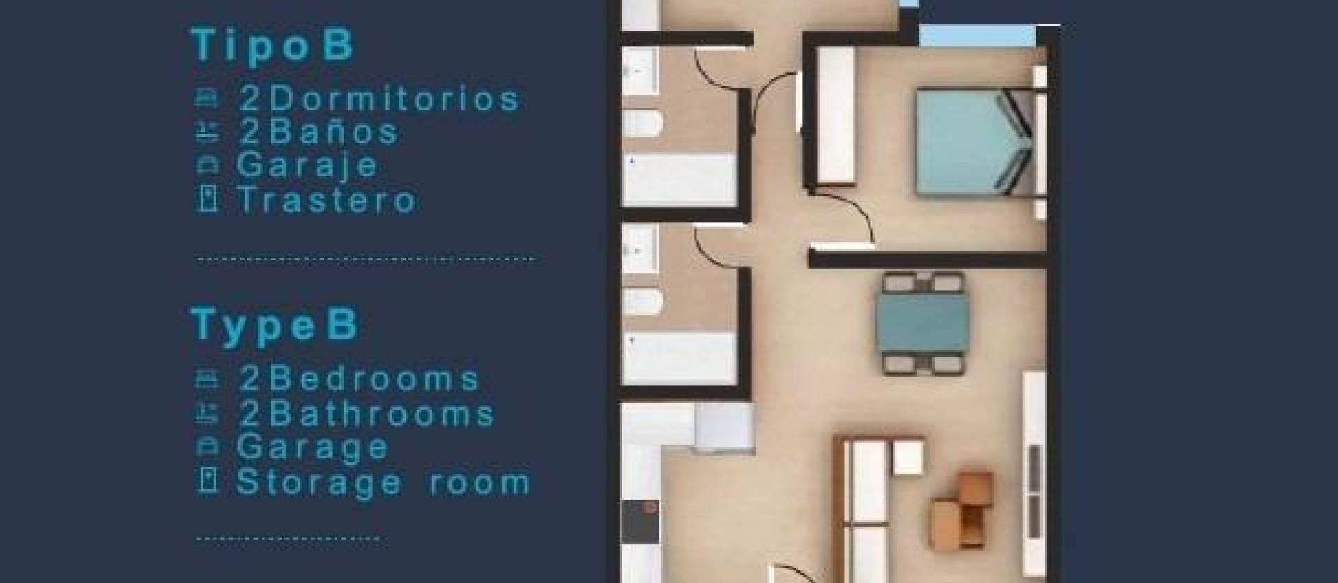 New Build - Top Floor Bungalow - San Pedro del Pinatar - San Pedro de Pinatar