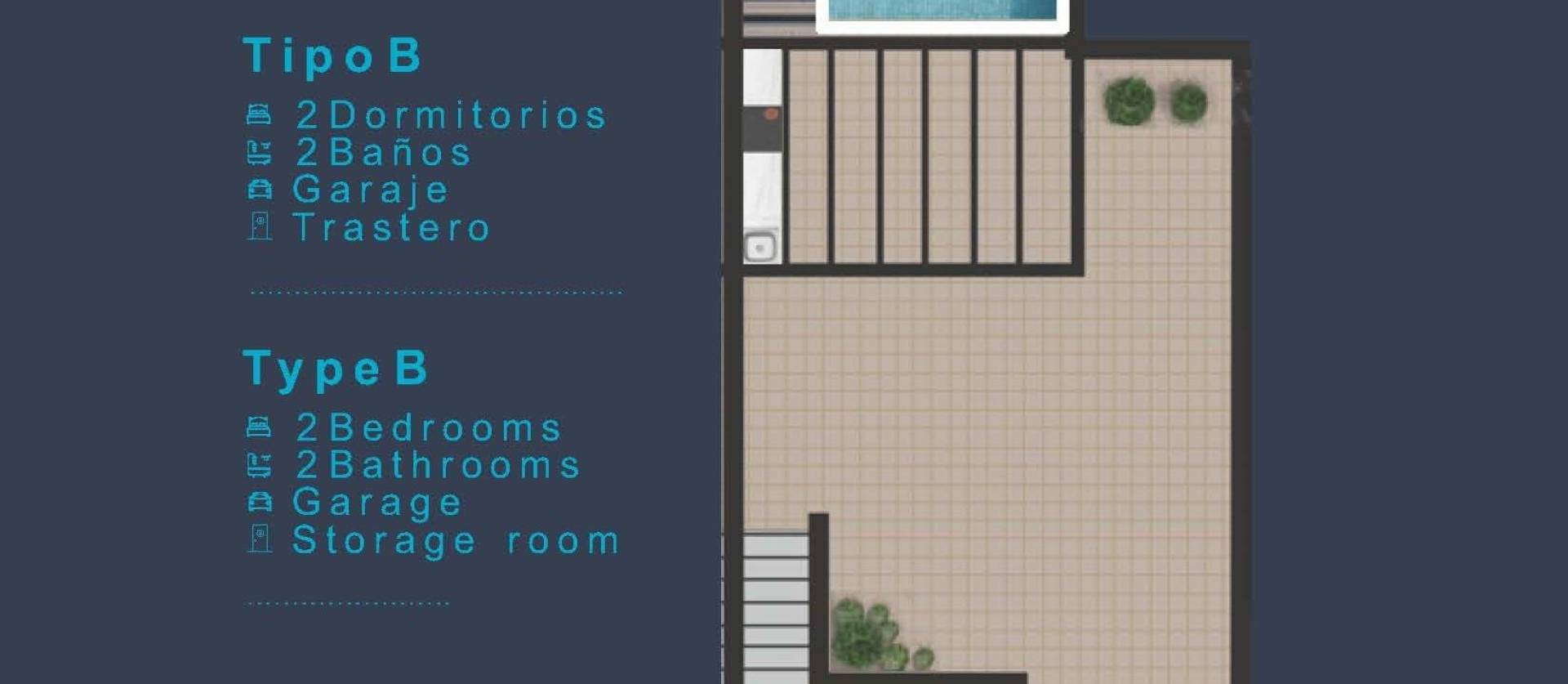 New Build - Top Floor Bungalow - San Pedro del Pinatar - San Pedro de Pinatar