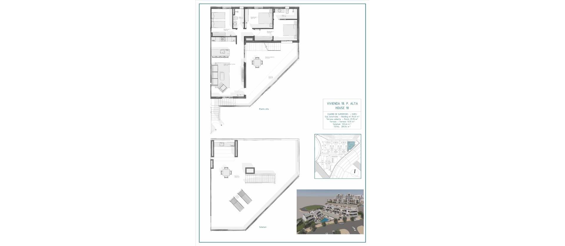 New Build - Top Floor Bungalow - Vera