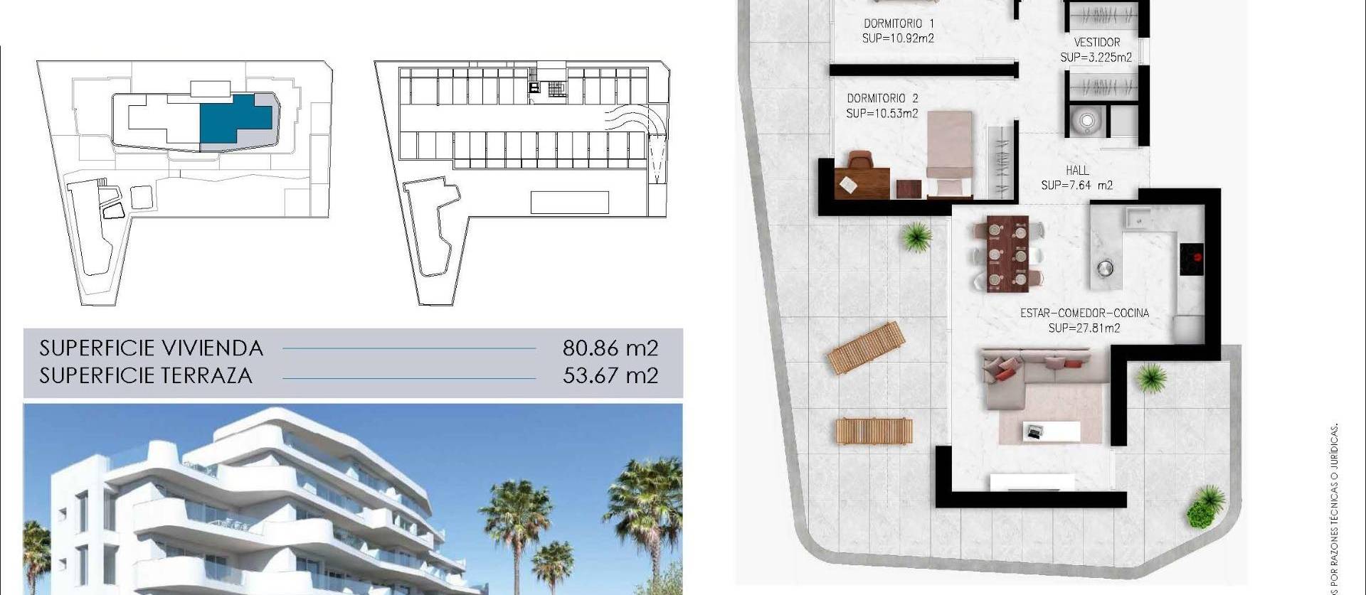 New Build - Apartment - Pilar de la Horadada - Mil Palmeras