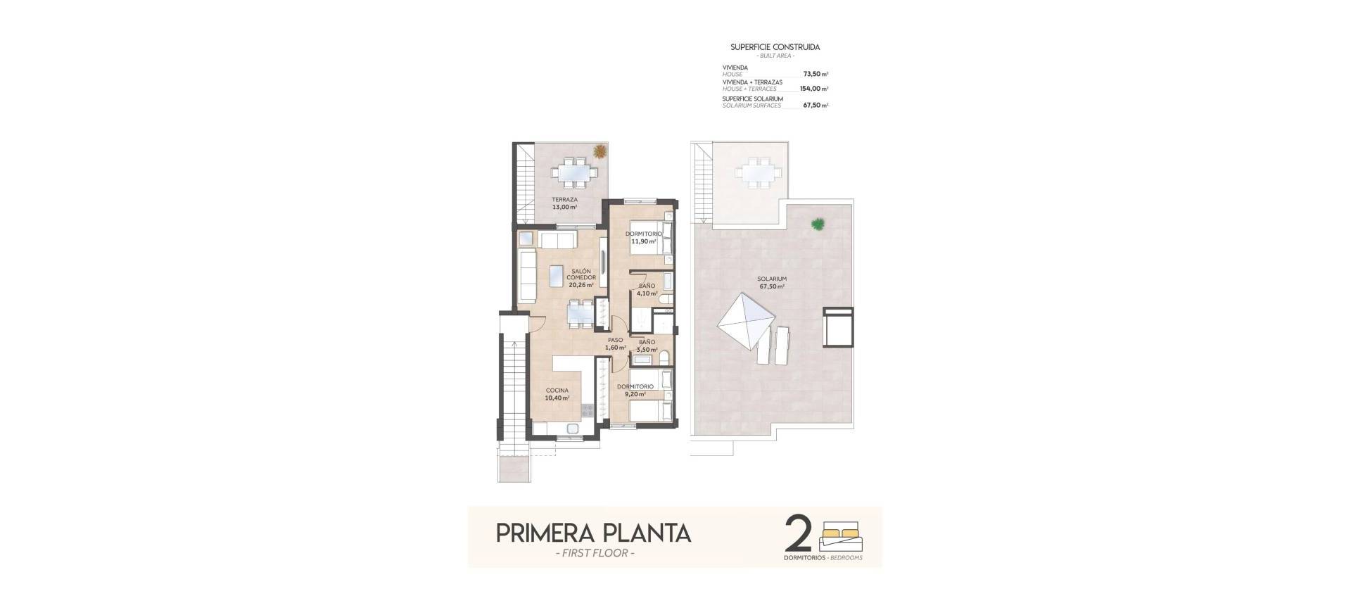 New Build - Top Floor Bungalow - San Miguel de Salinas - La Cañada