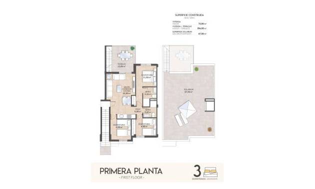 New Build - Top Floor Bungalow - San Miguel de Salinas - La Cañada