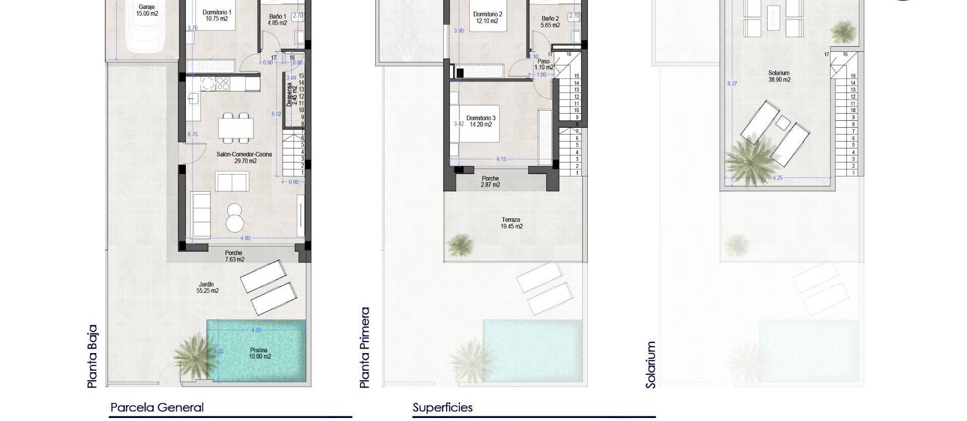 New Build - Semidetached - San Pedro del Pinatar - Polideportivo