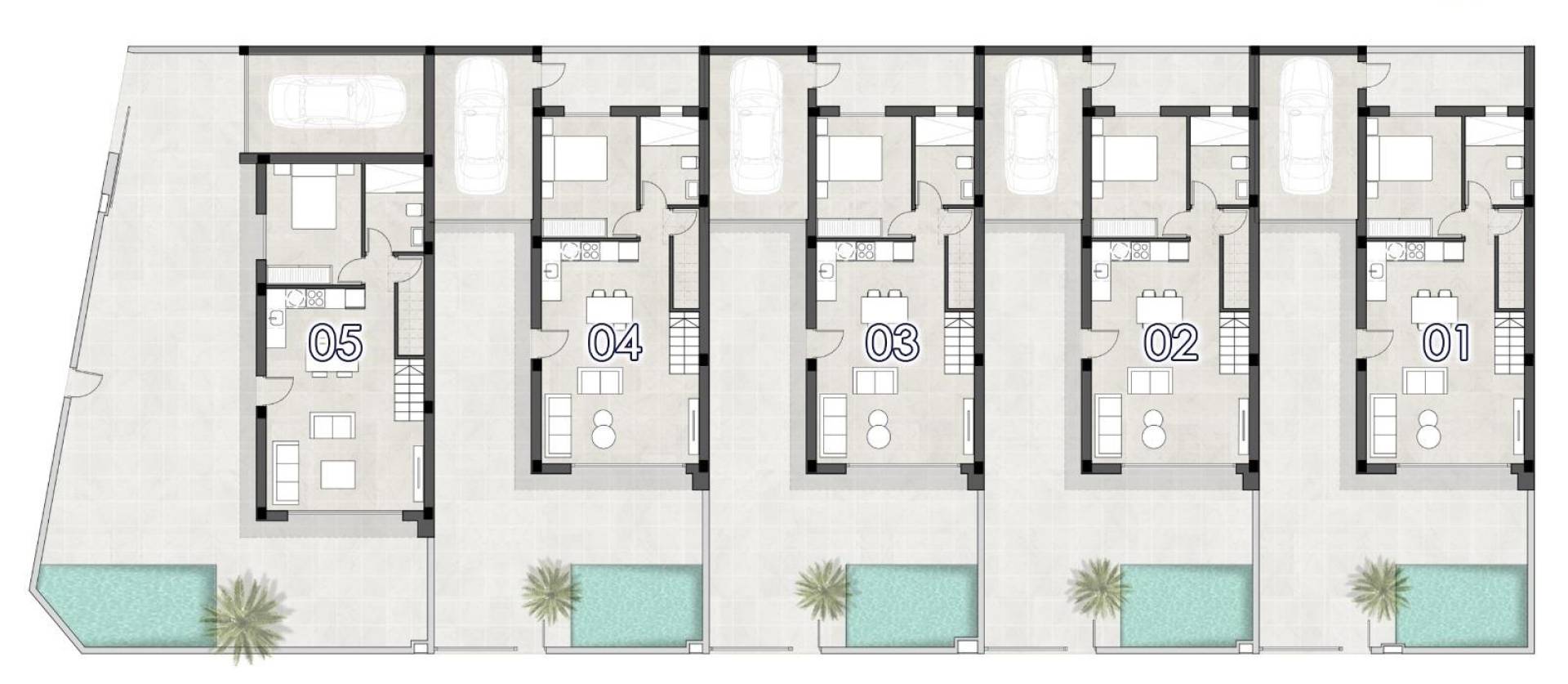 New Build - Semidetached - San Pedro del Pinatar - Polideportivo