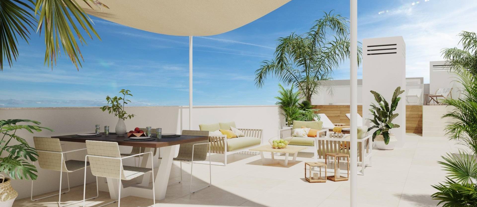 New Build - Top Floor Bungalow - San Juan de los Terreros - Mar De Pulpí