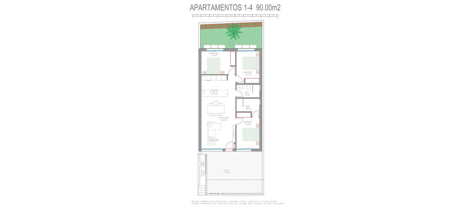 New Build - Ground Floor Bungalow - Pilar de la Horadada - Parque del Mediterraneo