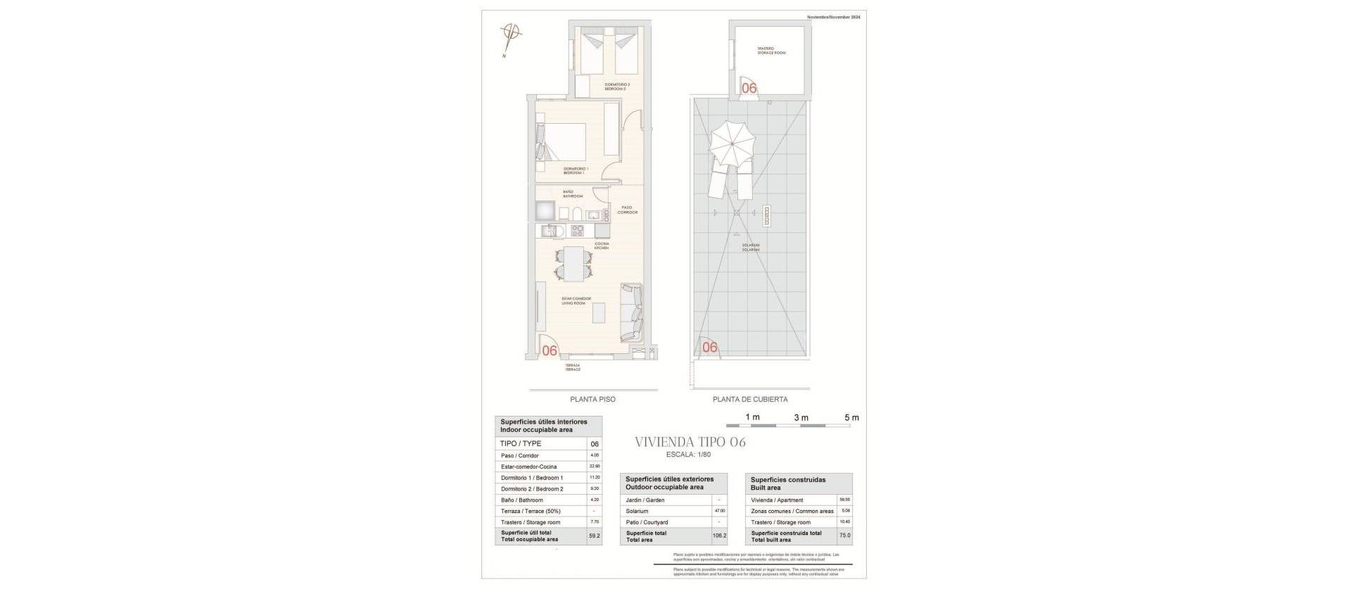 New Build - Top Floor Bungalow - Hondón de las Nieves - La Canalosa