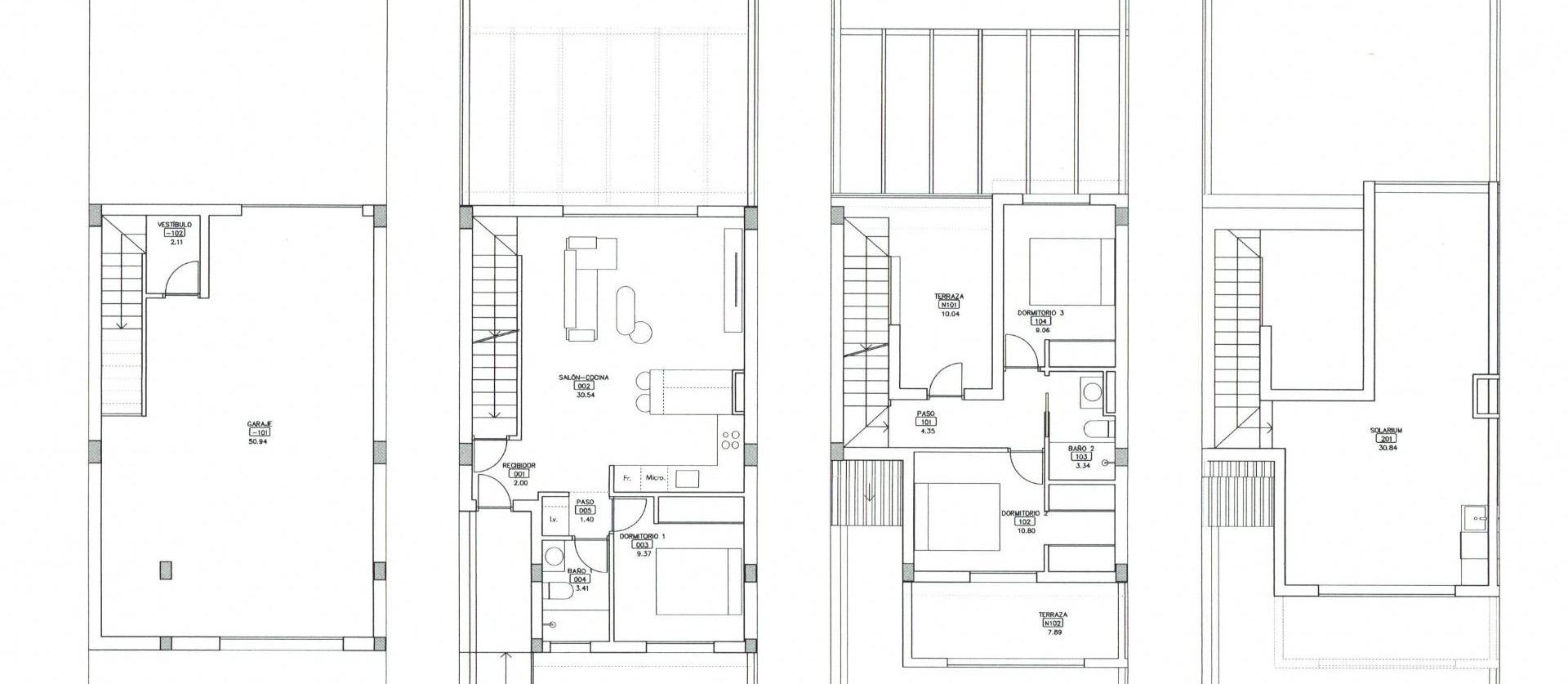 New Build - Townhouse - Los Alcázares - Serena Golf