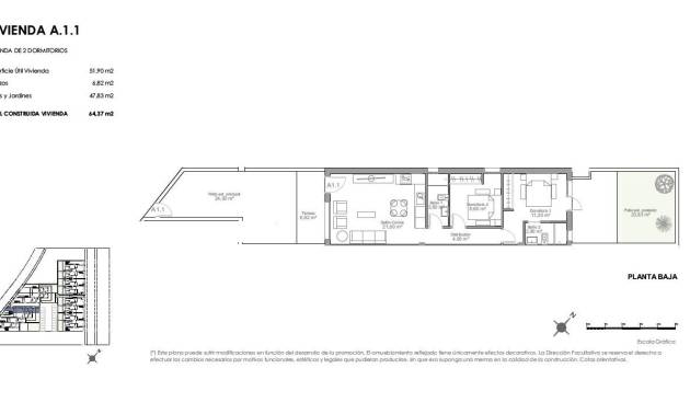 New Build - Ground Floor Bungalow - Puerto De Mazarron - Playa Negra