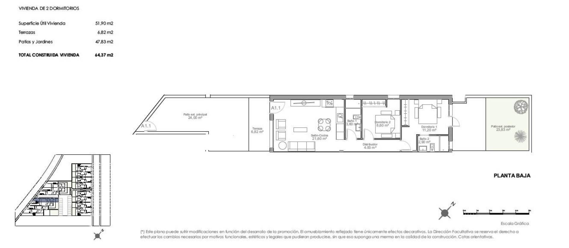 New Build - Ground Floor Bungalow - Puerto De Mazarron - Playa Negra