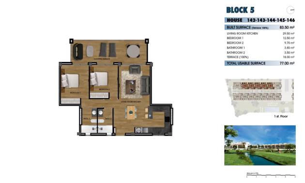 New Build - Apartment - Los Alcázares - La Serena Golf
