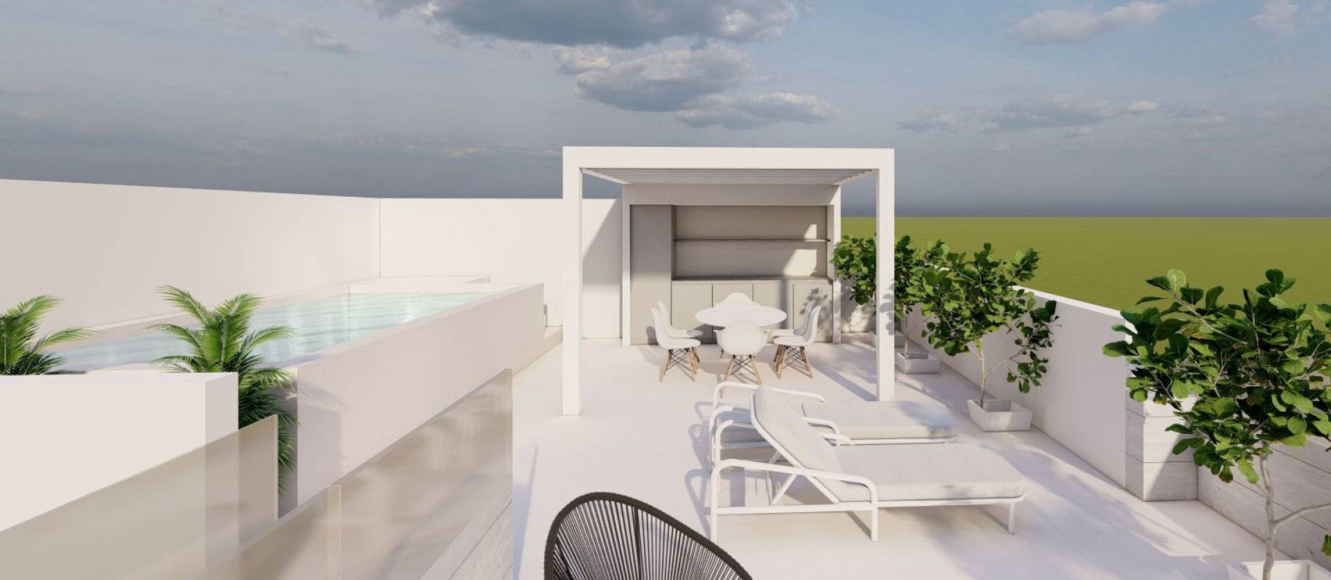 New Build - Top Floor Bungalow - Pilar de la Horadada - pueblo