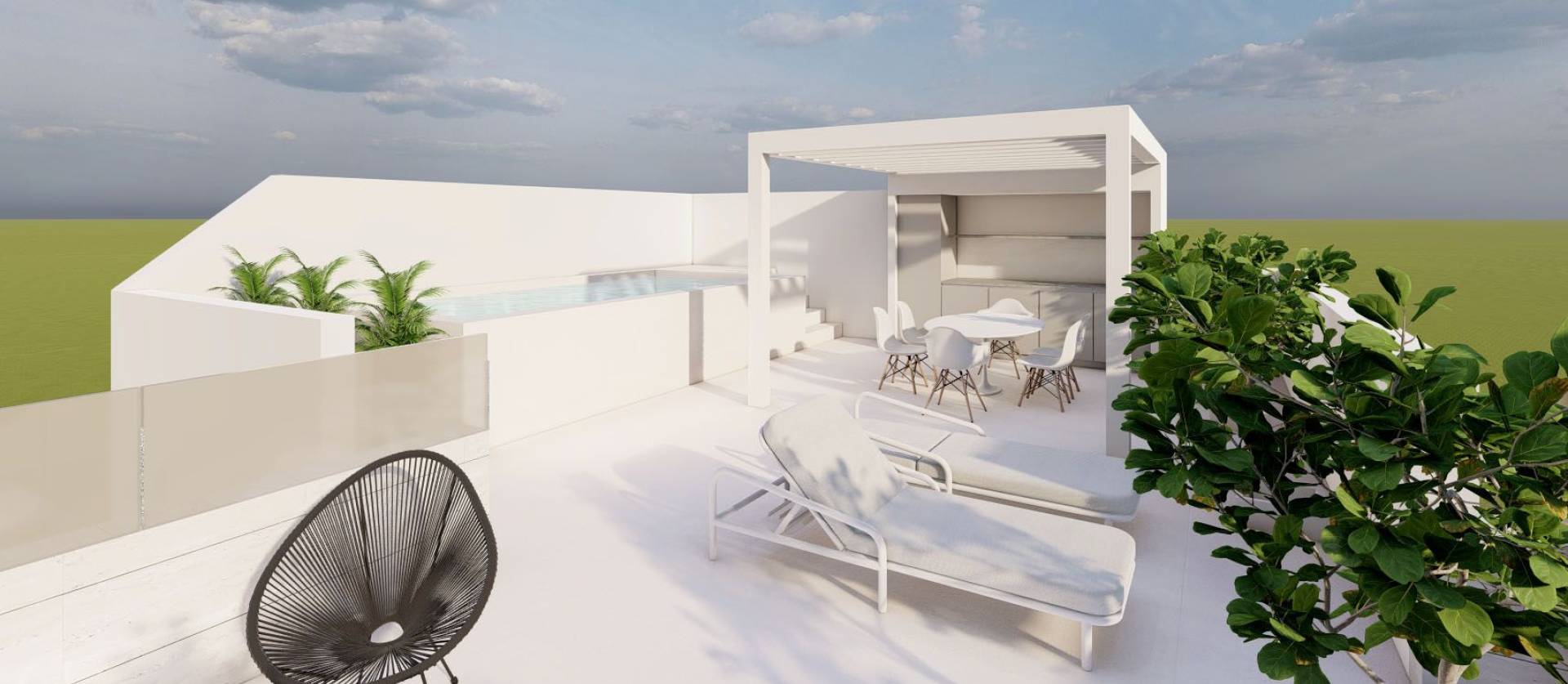 New Build - Top Floor Bungalow - Pilar de la Horadada - pueblo