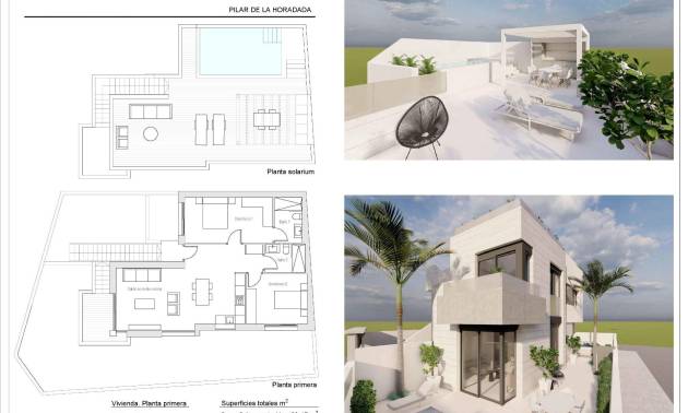 New Build - Top Floor Bungalow - Pilar de la Horadada - pueblo