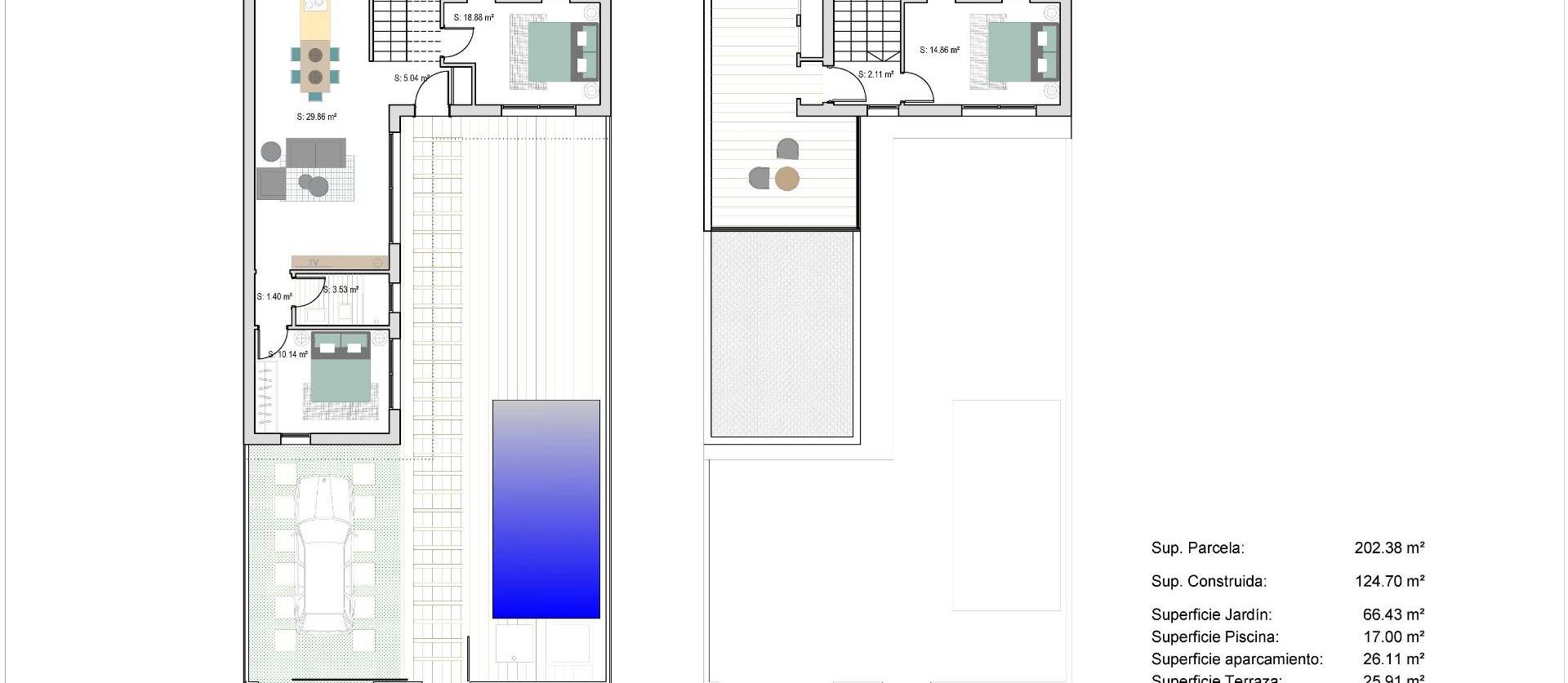 New Build - Townhouse - San Javier - Parque del doce