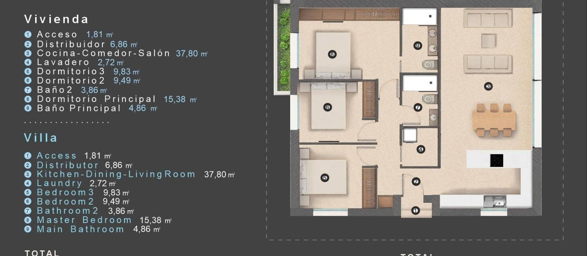 Nouvelle construction - Villa - Orihuela Costa - Las Filipinas