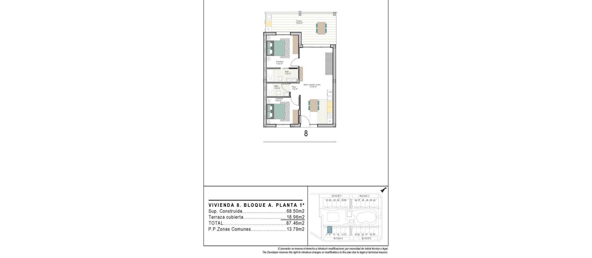 New Build - Apartment - Torre Pacheco - San Cayetano