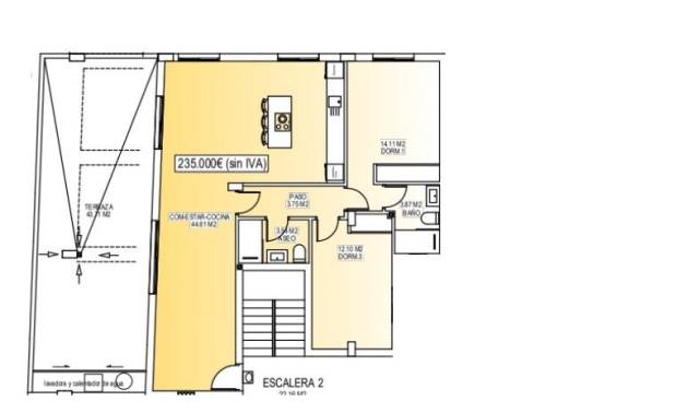 Nieuwbouw projecten - Appartment - San Miguel de Salinas - Pueblo