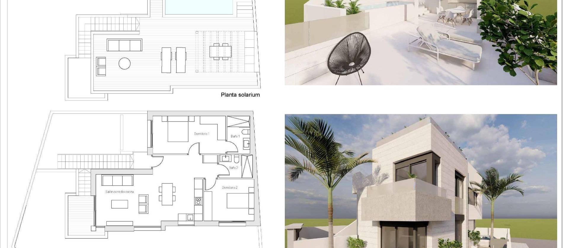 New Build - Top Floor Bungalow - Pilar de la Horadada - pueblo