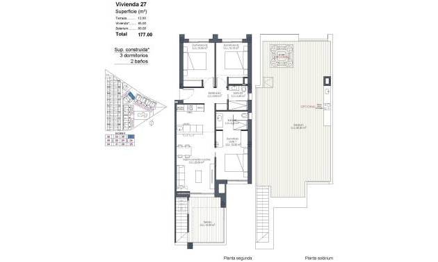 New Build - Apartment - Los Alcázares - Serena Golf