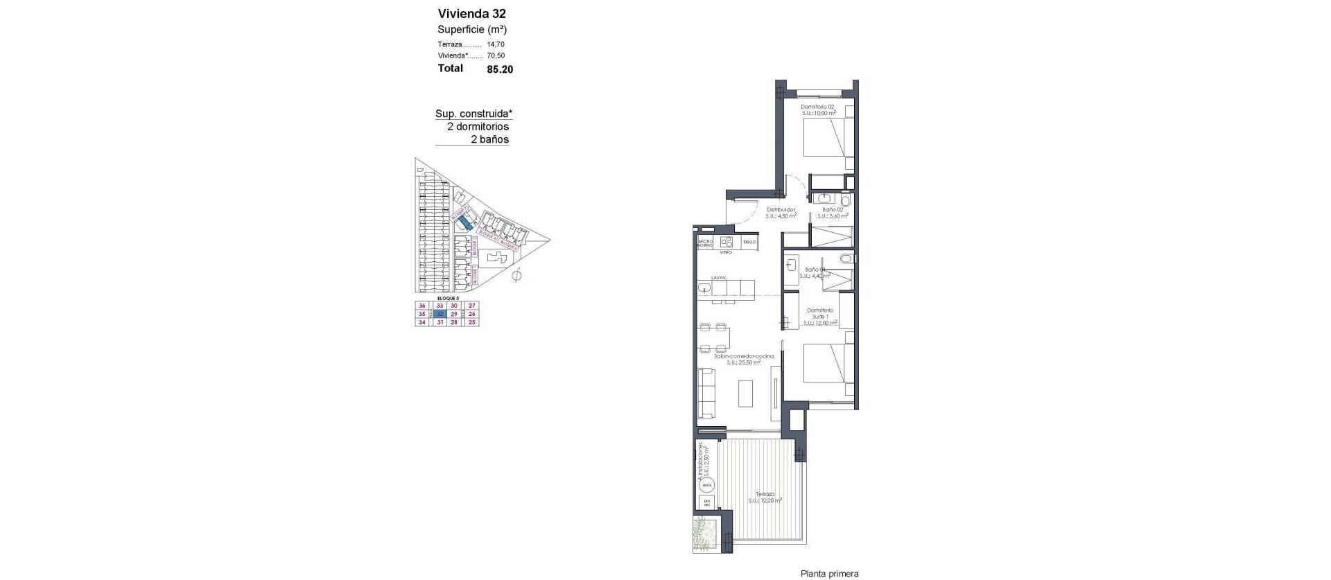 New Build - Apartment - Los Alcázares - Serena Golf