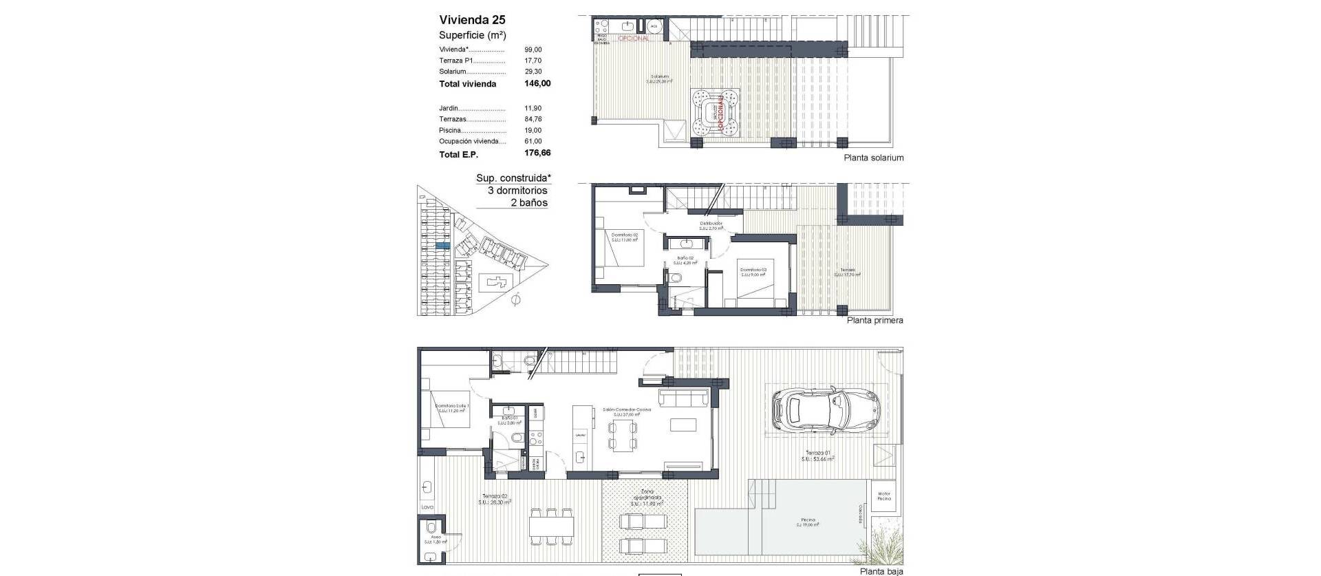 Nueva construcción  - Semi Detached - Los Alcázares - Serena Golf