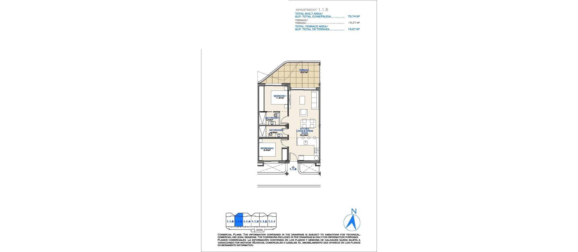 New Build - Apartment - Los Alcázares - Serena Golf