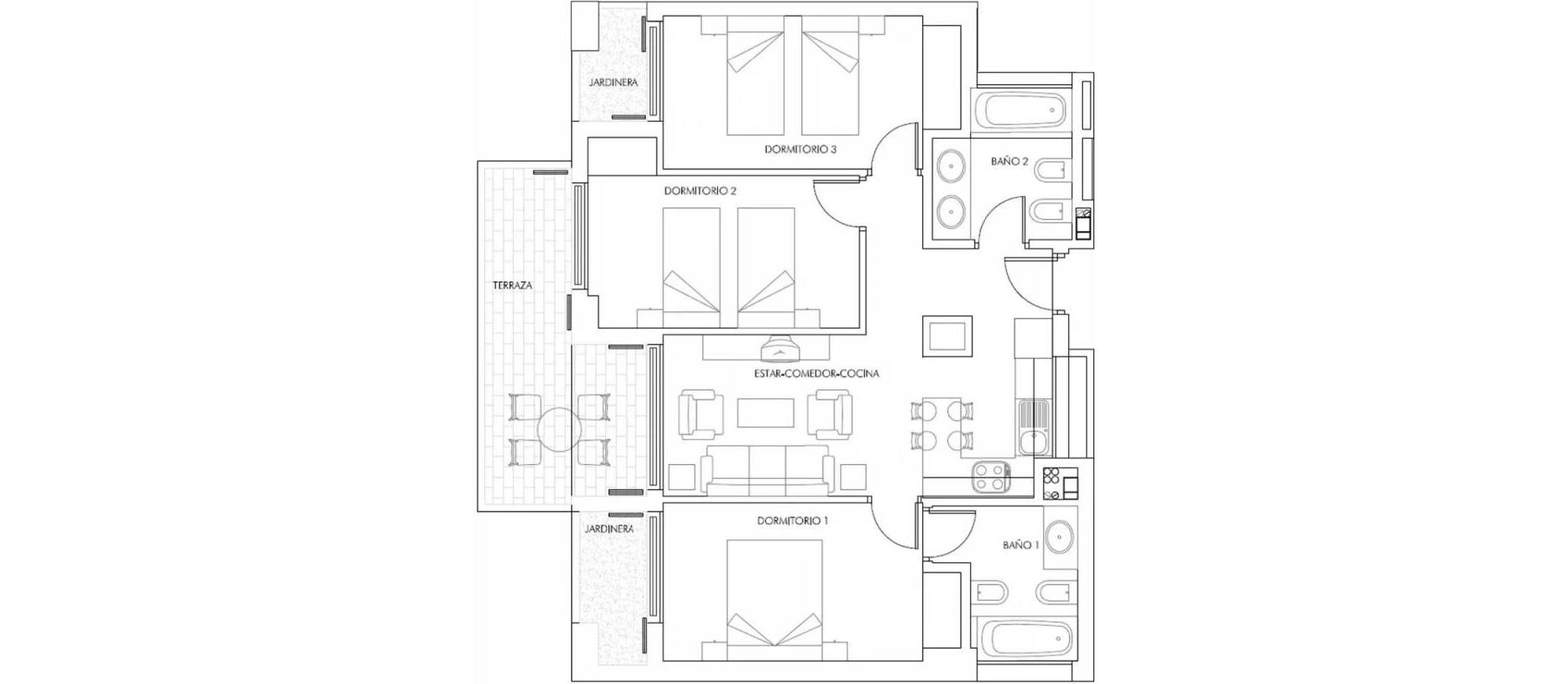 New Build - Apartment - Vera - Puerto del Rey