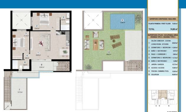 New Build - Bungalow - San Pedro del Pinatar - Lo Pagán