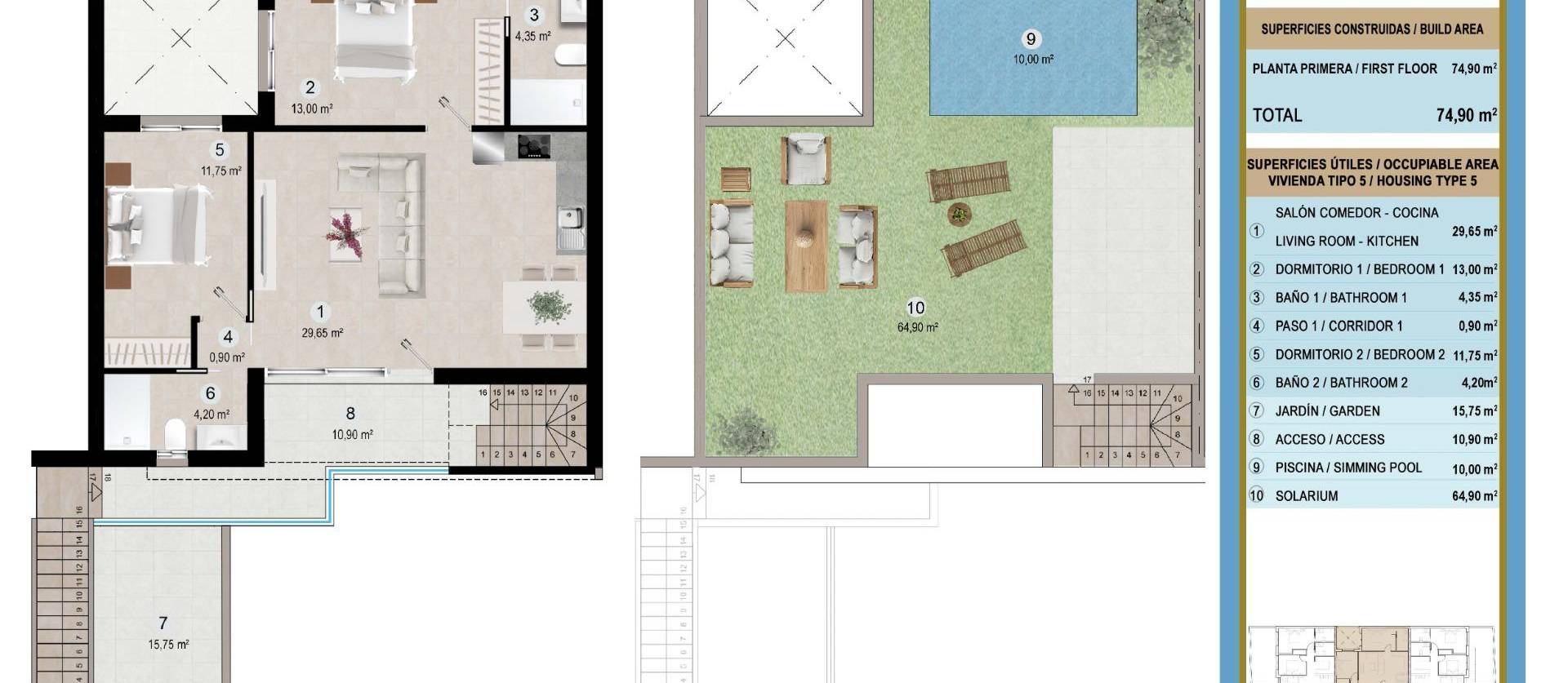 New Build - Bungalow - San Pedro del Pinatar - Lo Pagán