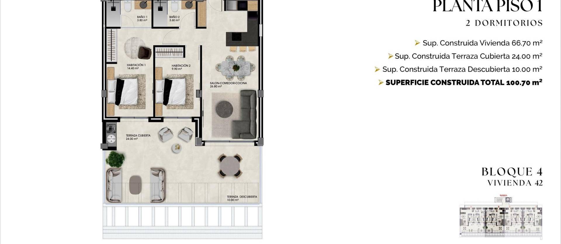 New Build - Apartment - Finestrat - Balcón de finestrat