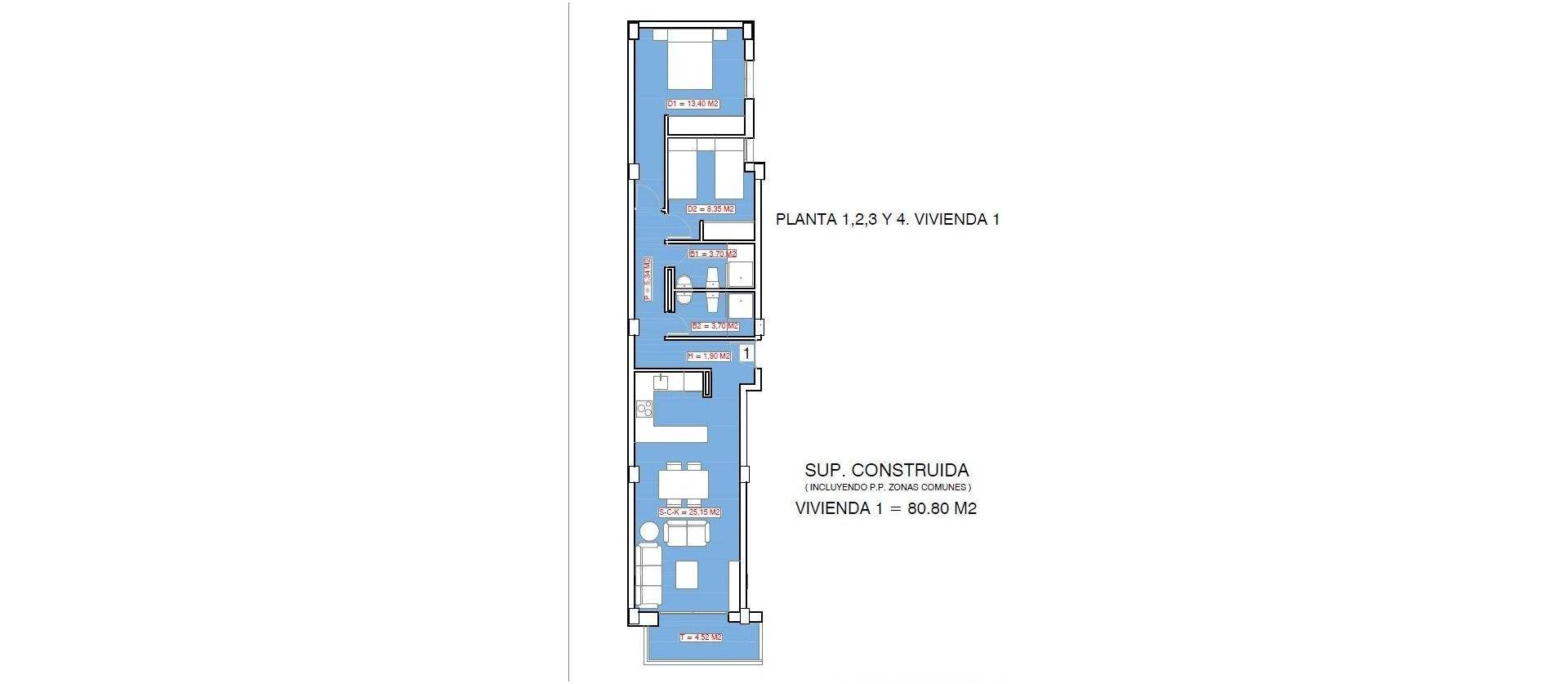 New Build - Apartment - Torrevieja - Playa El Acequión