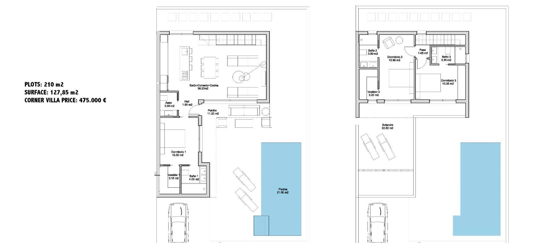 New Build - Villa - San Javier - Parque de los leones