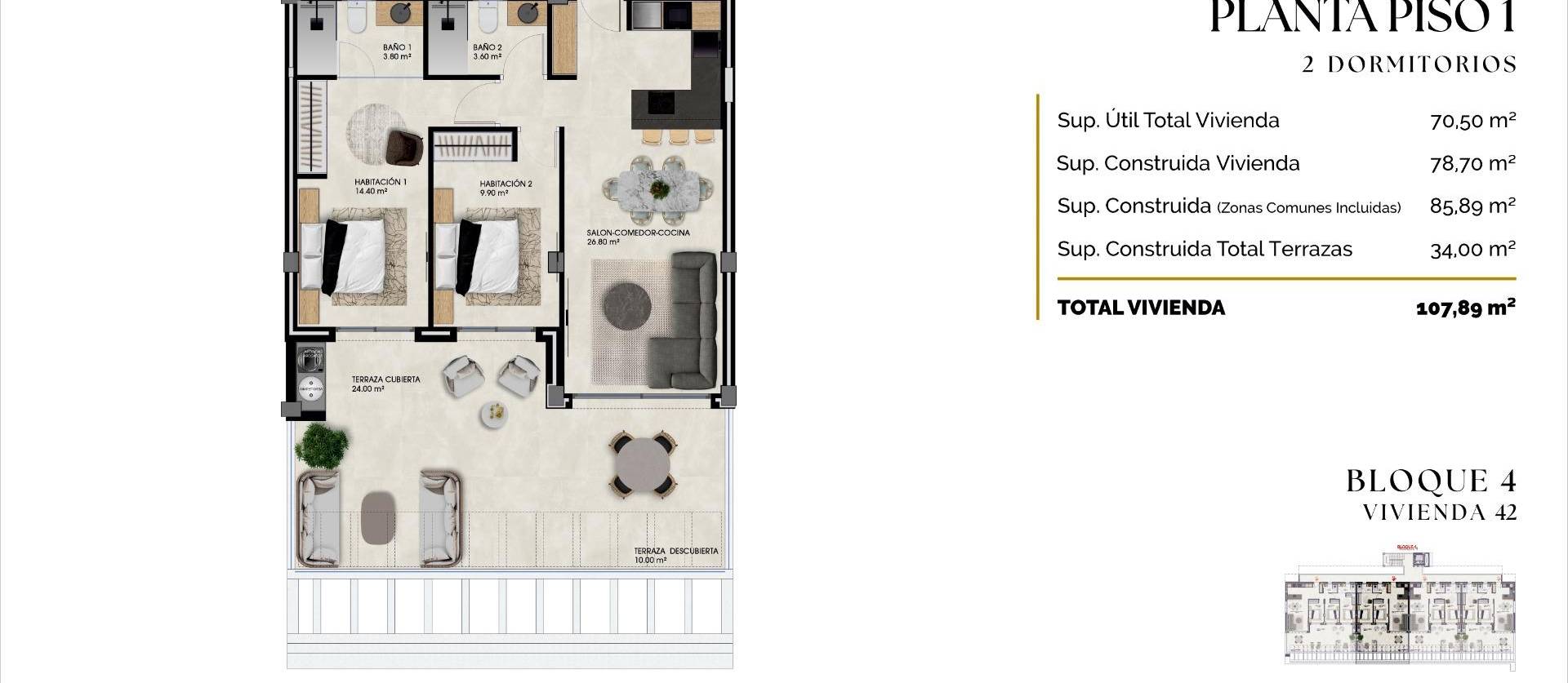 New Build - Apartment - Finestrat - Balcón de finestrat