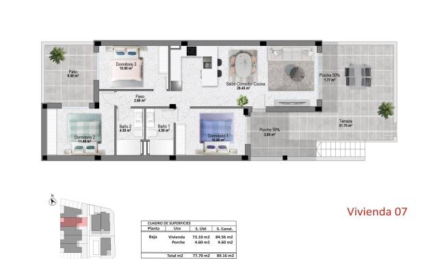 New Build - Bungalow - Pilar de la Horadada - pueblo