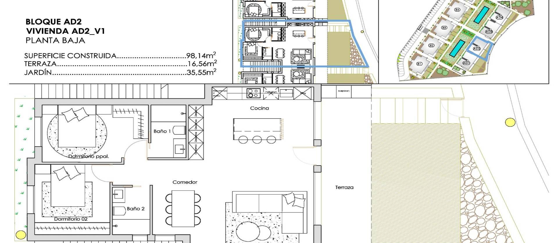 New Build - Bungalow - Torre Pacheco - Santa Rosalía
