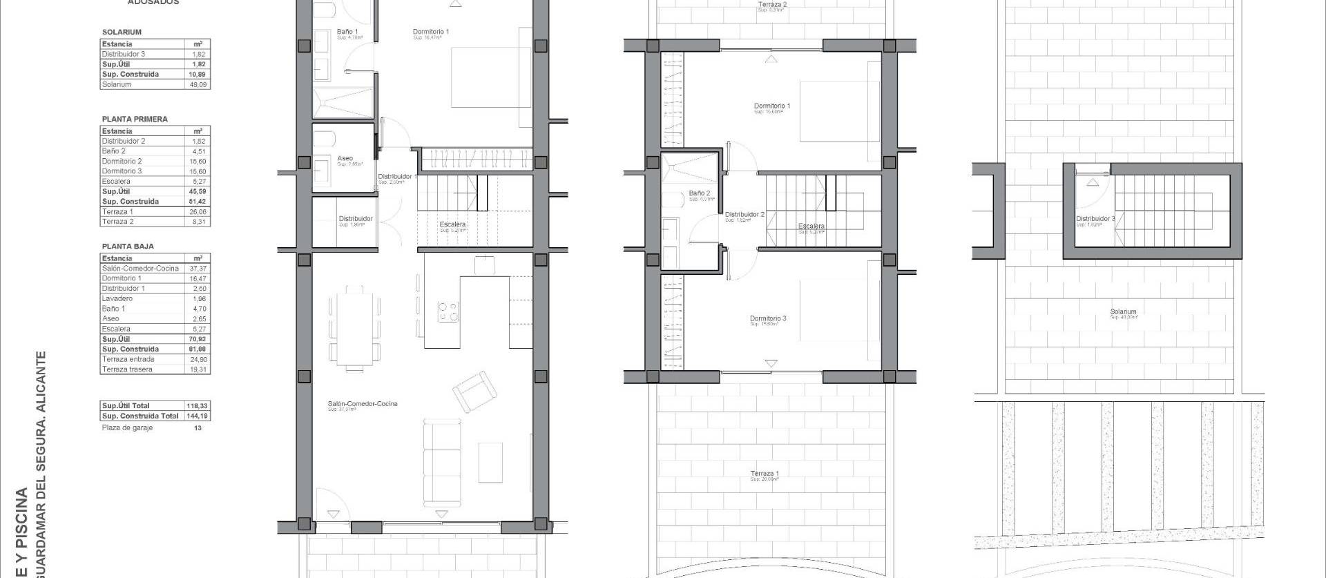 New Build - Townhouse - Guardamar del Segura - El Raso